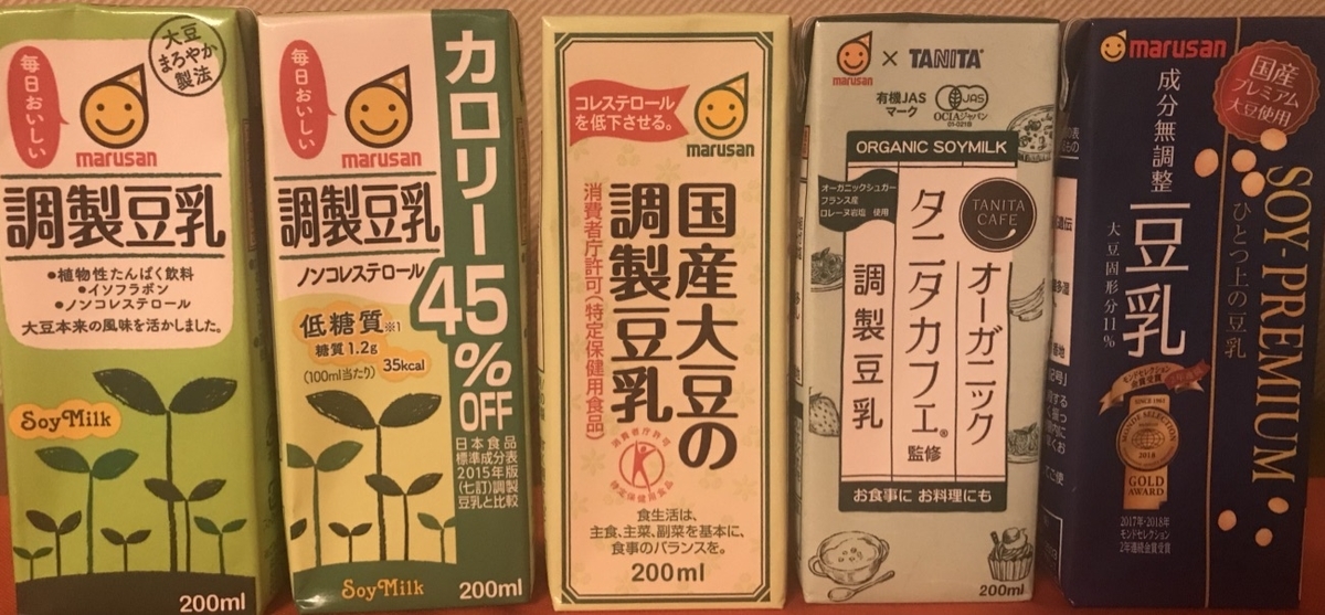 豆乳　比較　marusan