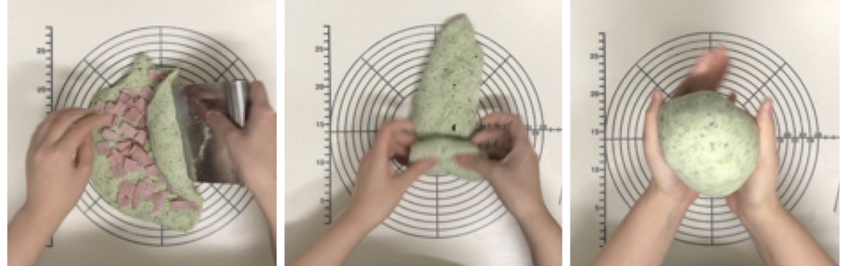 パン作り　手ごね　混ぜ込み方
