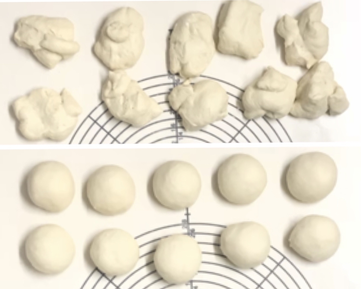パン作り 丸め直し 方法