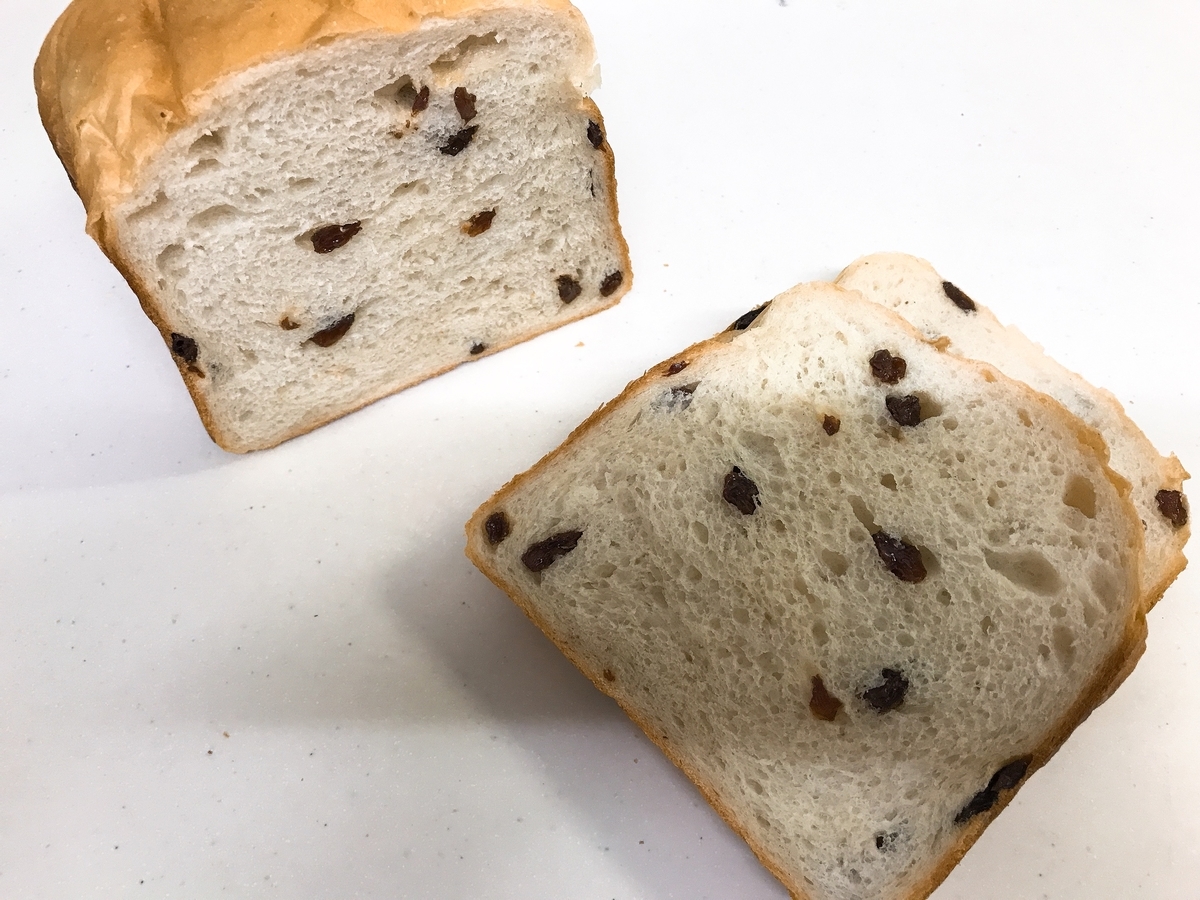 レーズン食パン　手作り　卵不使用　乳製品不使用