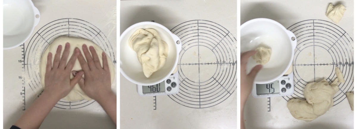 パン生地 分割 均等 方法