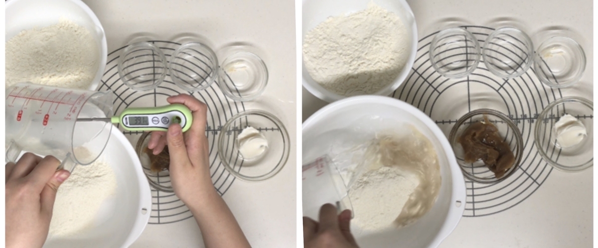 パン作り　水　温度　40℃