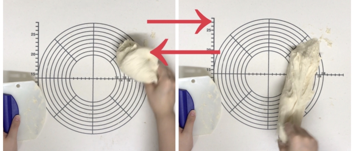 手ごね パン 叩き こね方 ベタつき