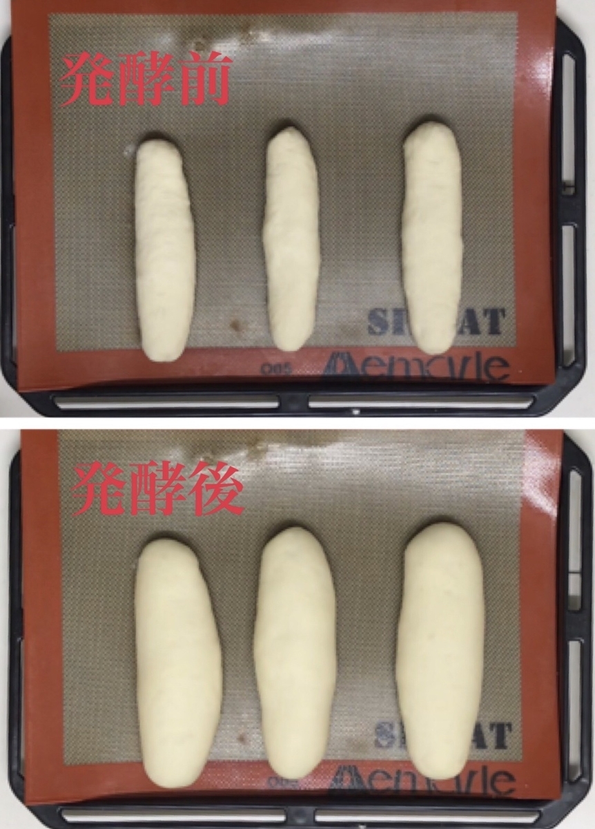 コッペパン ロールパン 発酵目安