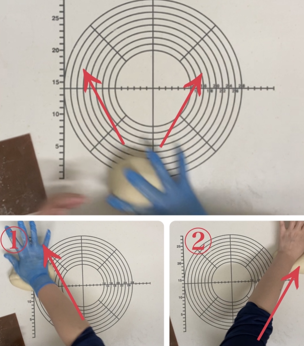 パン生地 丸め直し 滑らかな表面にする方法