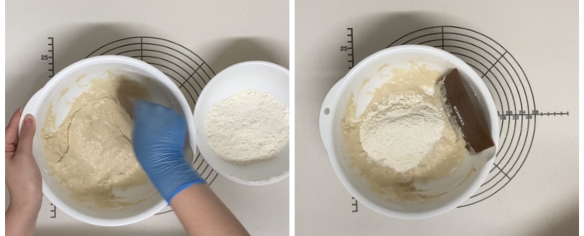 手ごねパン 強力粉の量 ベタつかない方法