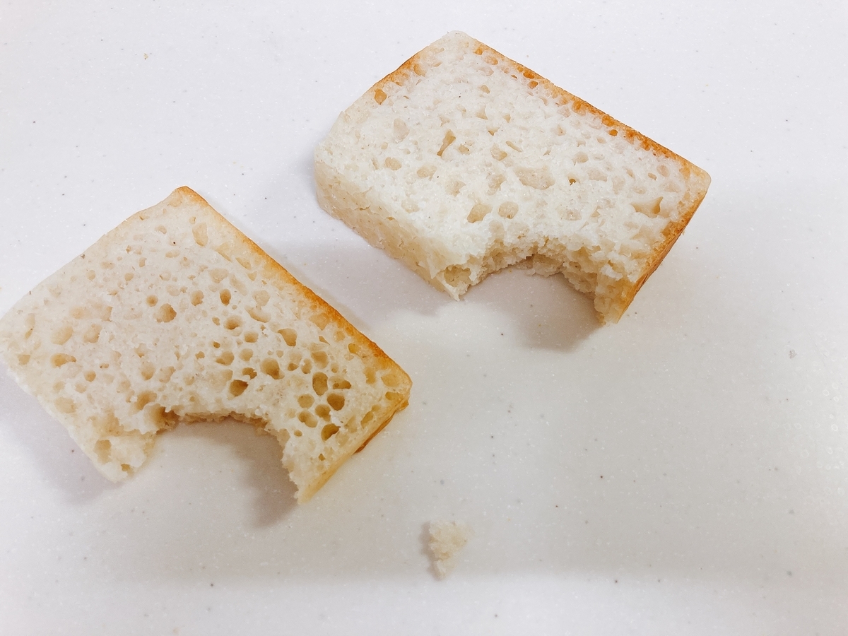 米粉パン　そのまま　生で食べる