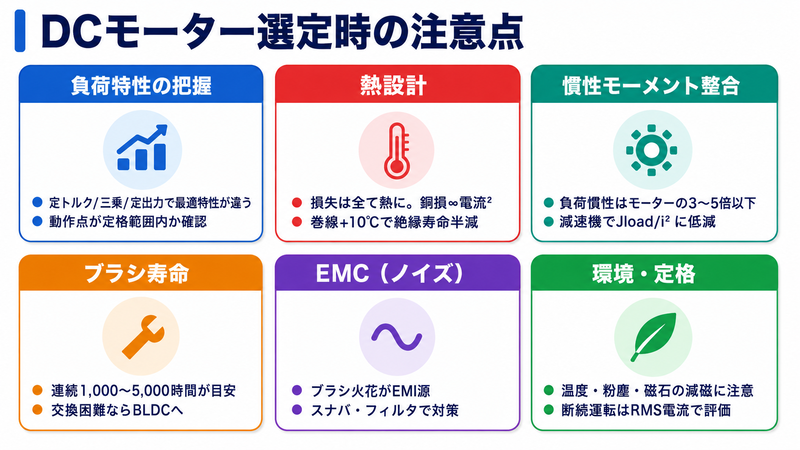DCモーターの選定ポイント