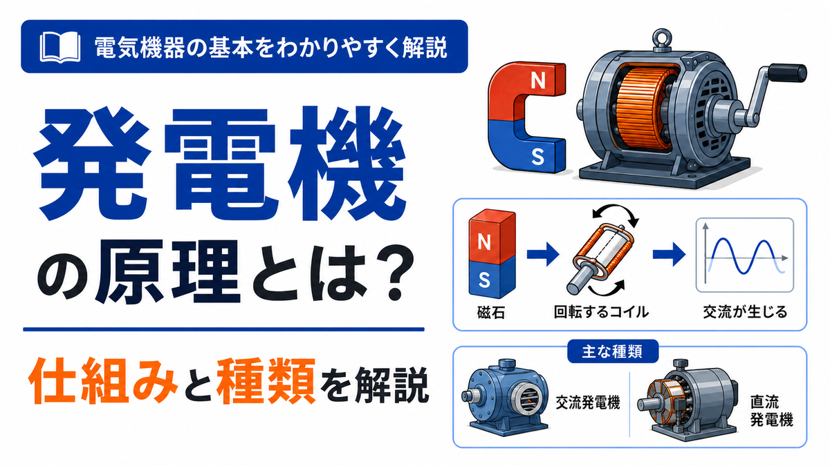 発電機の原理とは？仕組みと種類を解説 - Instant Engineering