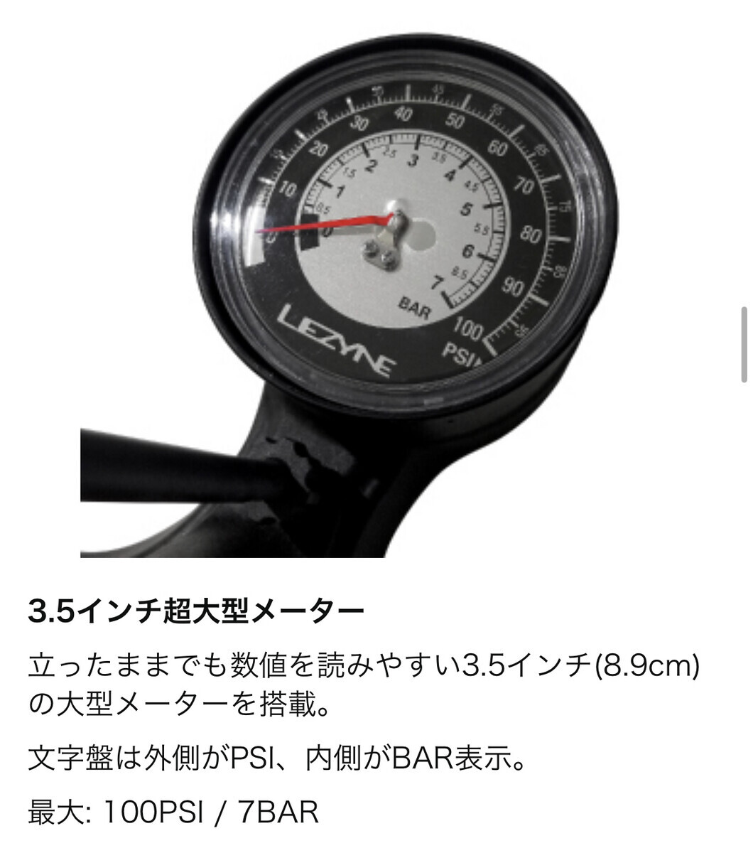 LEZYNE フロアポンプ スポーツグラベルドライブ - 鍋谷スト日記