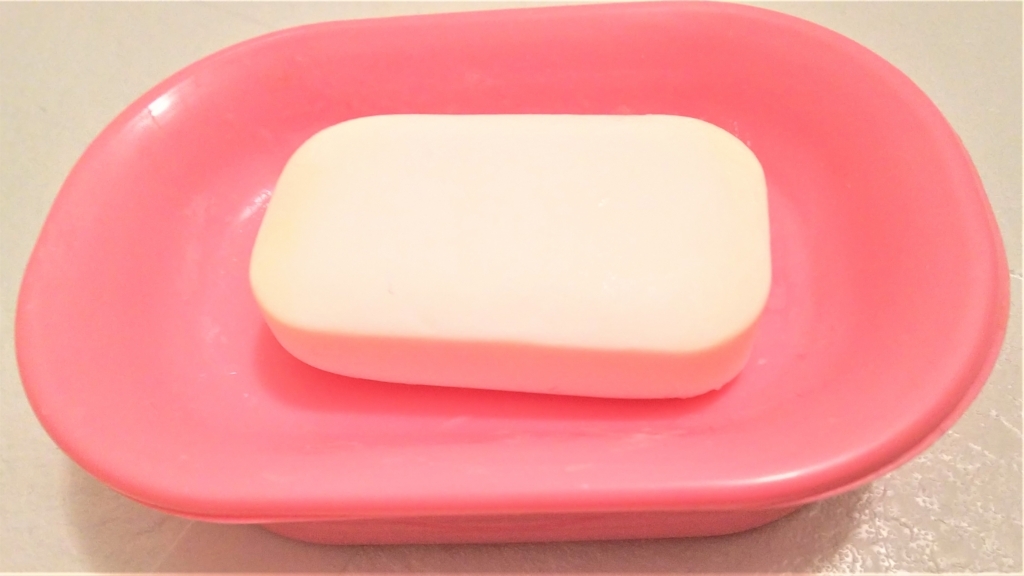 石鹸と石鹸ケースの画像