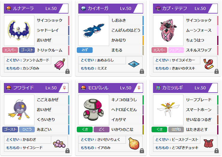 Wcs19 Moon 雨乞いテテフライドオーガ Inc Feb 使用構築 ユウキのめざめるパワー 氷