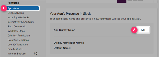 Slack App Bot User