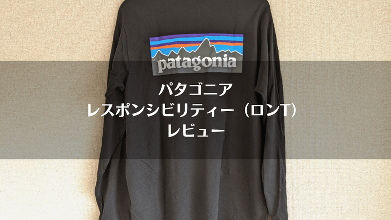 パタゴニア ロンt レスポンシビリティー レビュー 部屋着から街着までデイリーでガンガン使えるロンt ソトマチcamp