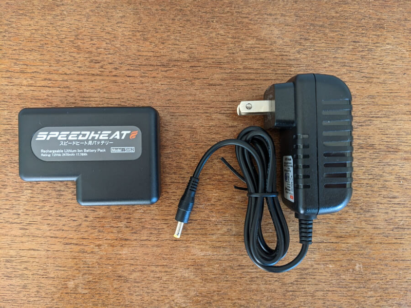 スピードヒート 温熱ベスト SW16 専用バッテリー2個付き アダプター