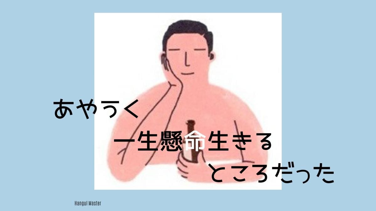 韓国文学 あやうく一生懸命生きるところだった を紹介します ハングルマスター 韓国文学 あやうく一生懸命生きるところだった を紹介します ハングルマスター