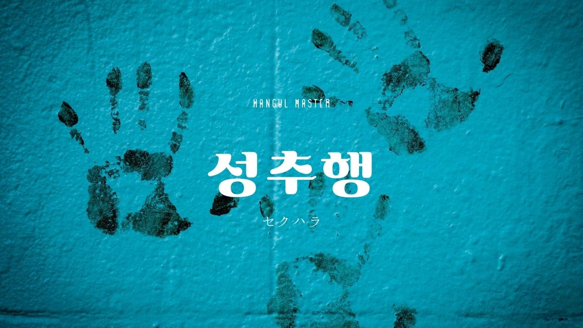 韓国語で セクハラ 行動 とは 성추행 意味を勉強しよう ハングルマスター