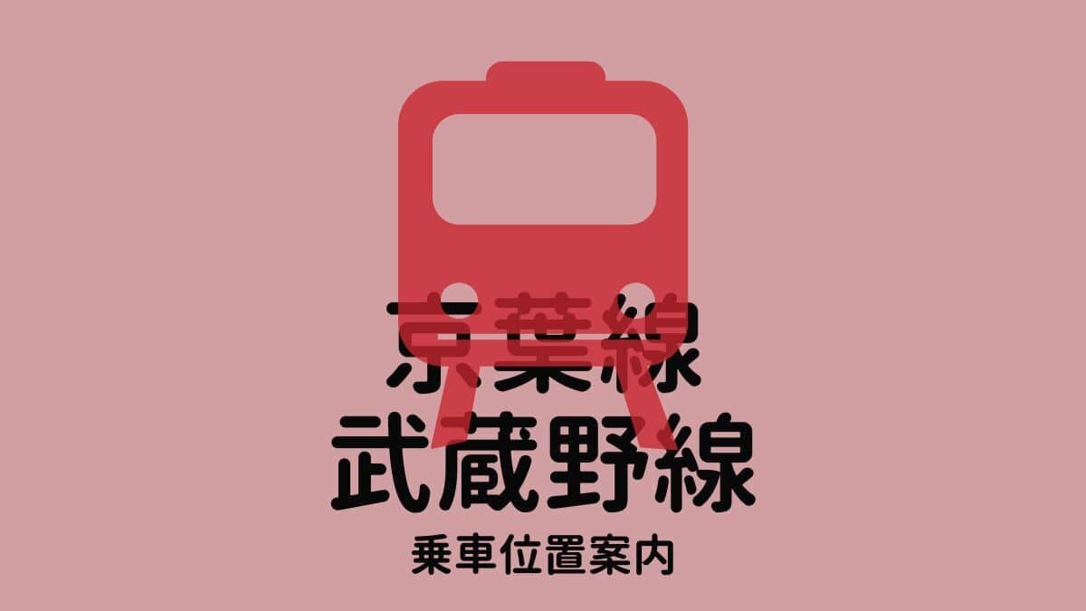 JR 京葉・武蔵野線 主要駅所要時間案内板 京葉線・武蔵野線 - SAKUNORI
