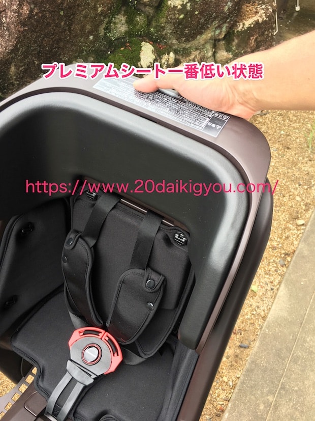 プレミアムシートの一番低い状態。