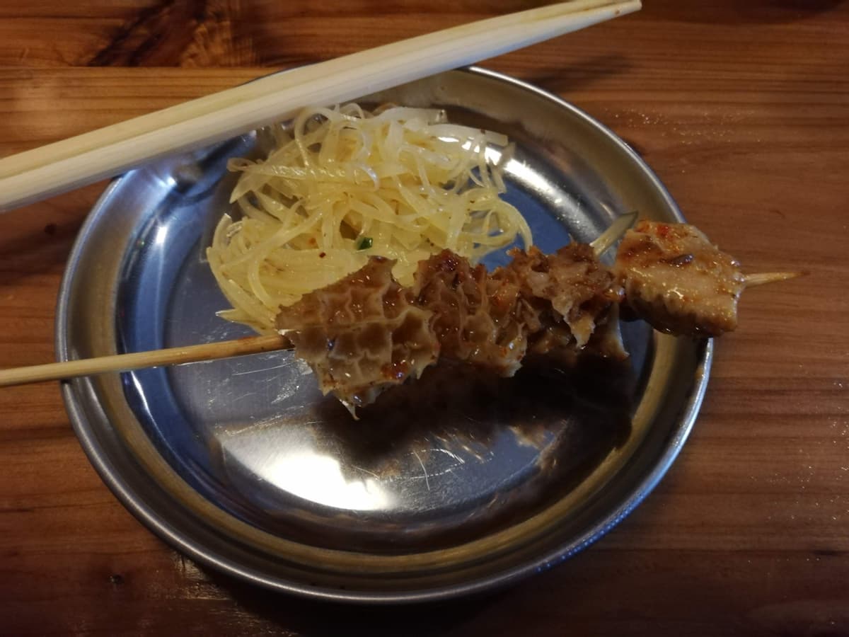 牛ハチノス串