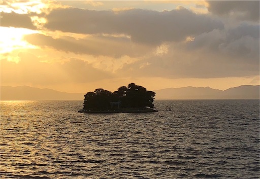 「宍道湖」掛軸　美品　日本画 風景画 島根県、宍道湖 宍道湖」掛軸 美品 日本画 風景画 島根県、宍道湖 宍道湖」掛軸