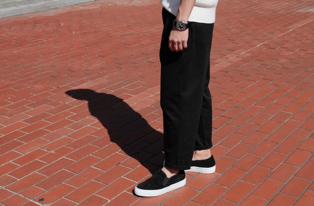 DIGAWEL ディガウェル ベルクロテープパンツ お洒落ワイドパンツ】DIGAWEL（ディガウェル）の2Tuck Tapered