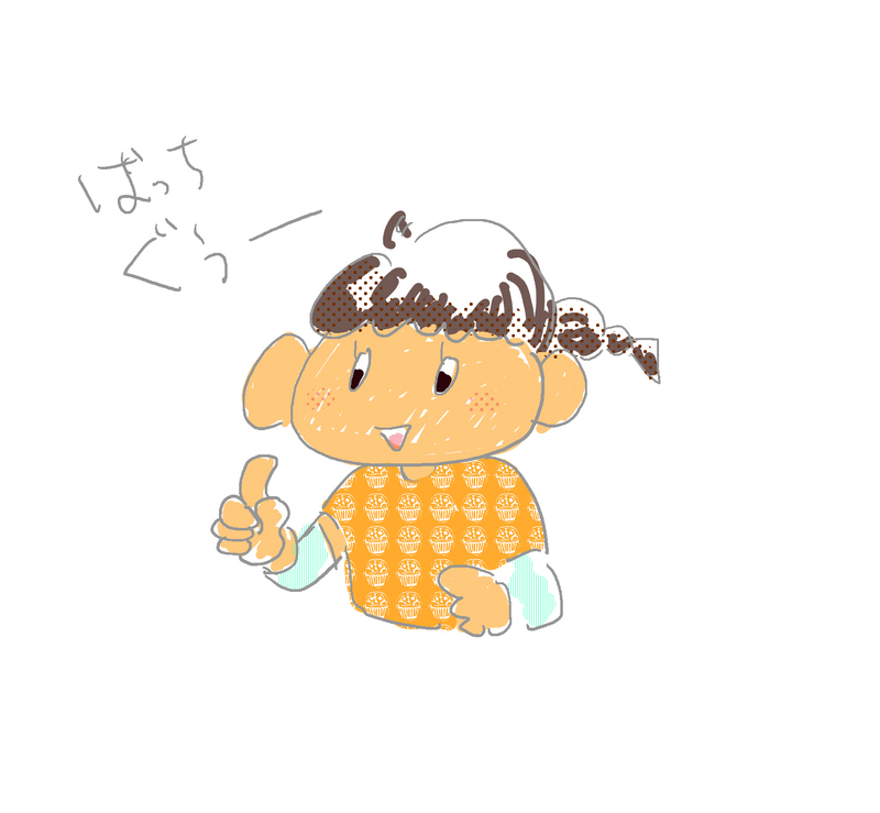 今日の落書き「体調はバッチぐー」