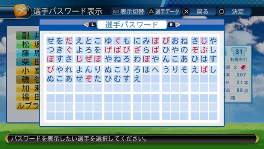 パワプロ16 再現選手 ストッパー毒島 佐世保仁 ゆっきーのゲーム日記
