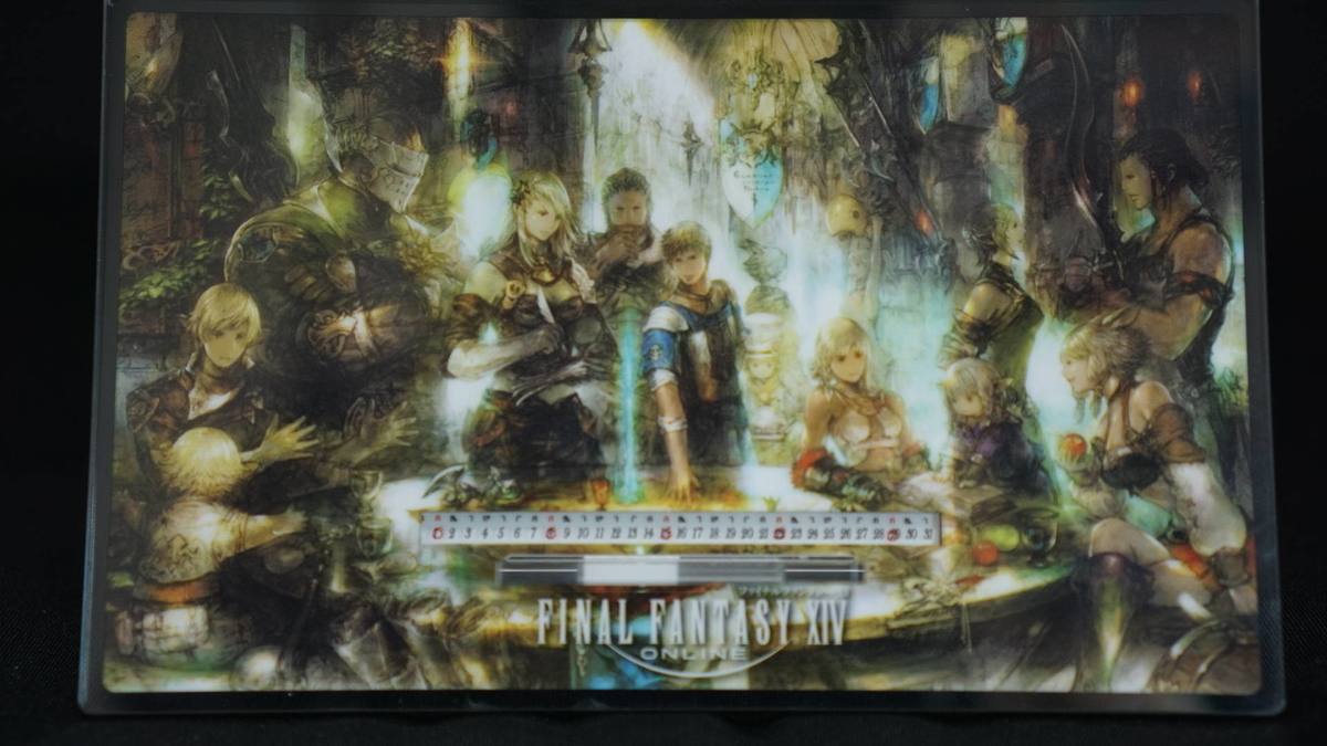 FF14 アクリルカレンダー とはいえカレンダーとしては見づらいので微妙なところ。 - Yukky