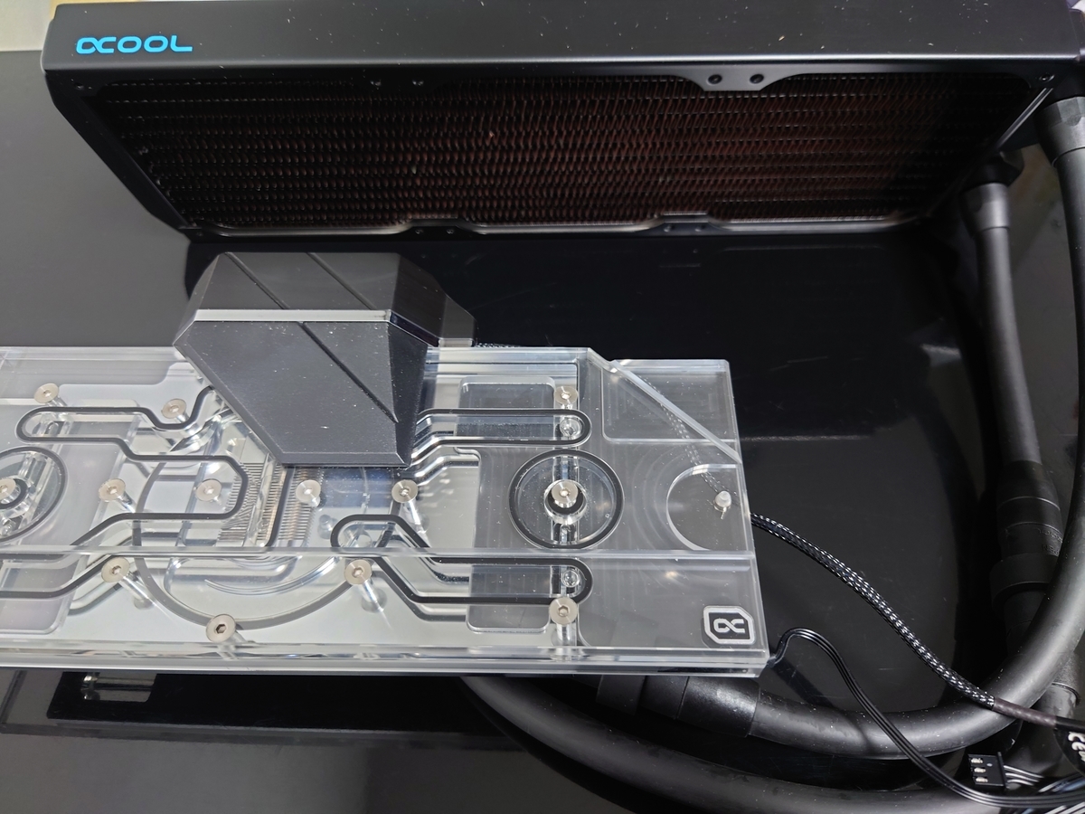 RTX3090 alphacool 簡易水冷化