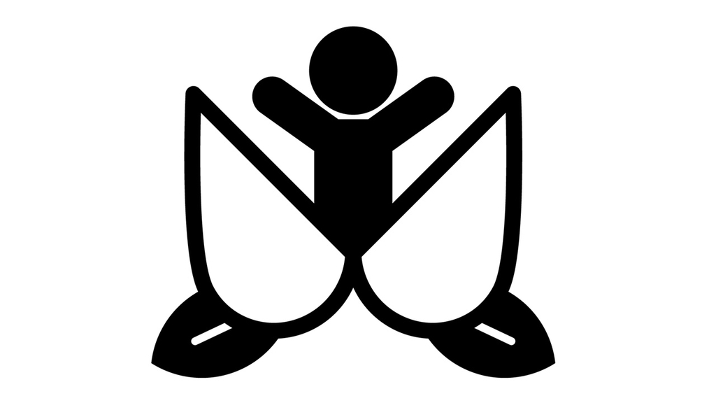 桃の中に男の子が立っている桃太郎のようなイラスト