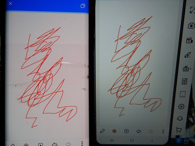 ホワイトボードは、スマホ・パソコンで描いたものが共有される