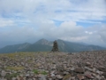 硫黄岳山頂から天狗岳を望む