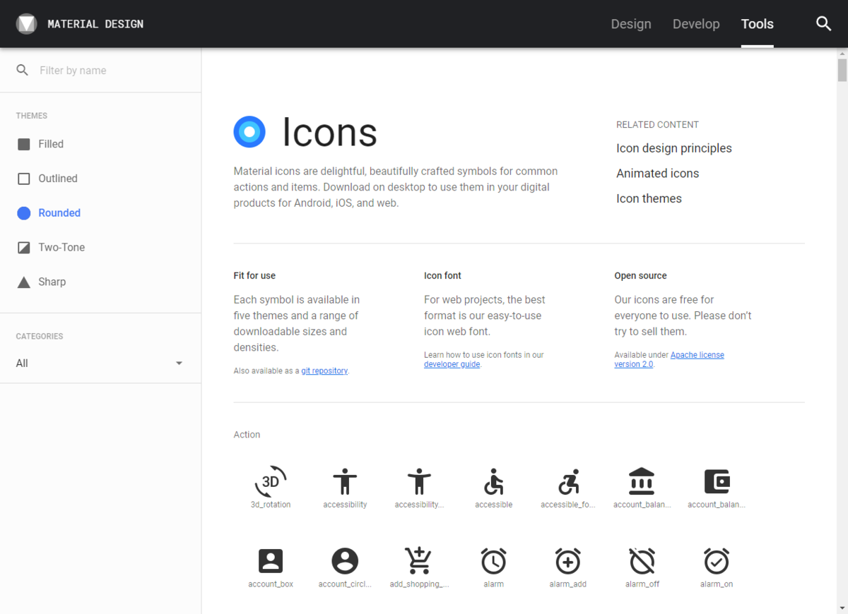 Google Material Icons