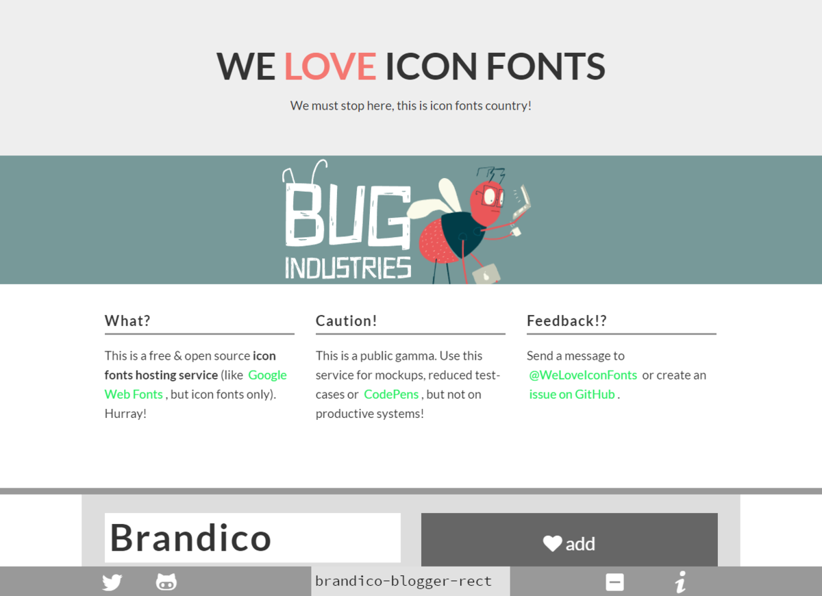 WE LOVE ICON FONTS