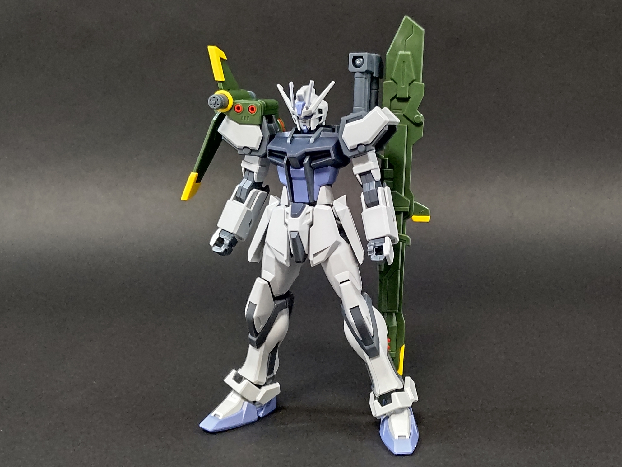 EG ソード　ストライク　ガンダム　ソードストライカー　ストライクノワールカラー ストライクノワール」をEGストライクからセミスクラッチ！ HG