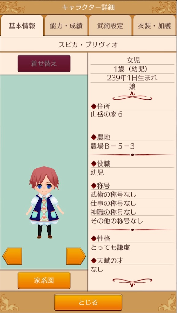No 570 240年スタート 四女スピカ1歳の誕生日 ワールドネバーランド エルネア王国 日記