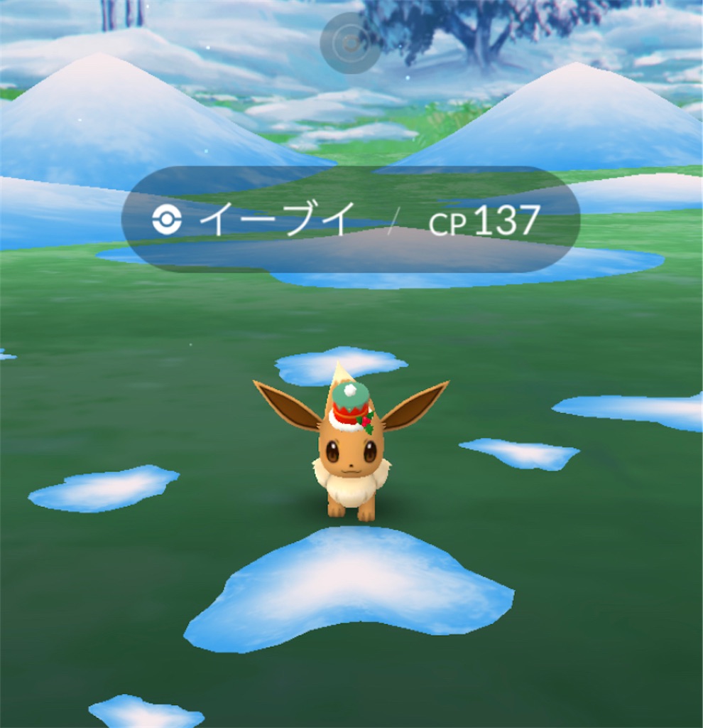 ポケモンgo ホリデーハットをかぶったイーブイをget Momo Blog