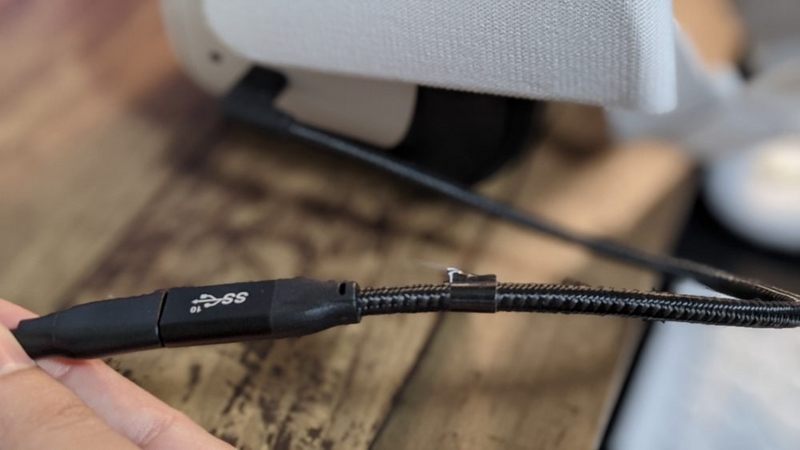 AnkerのUSB3ケーブルでQuest 2をパソコンに接続してみた - モノ
