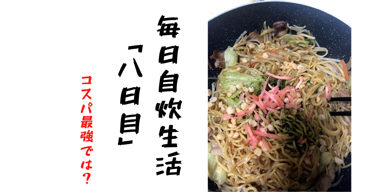 貧乏飯 毎日自炊生活 八日目 焼きそばって 最強 だと思うんですよ Zubolifeの日常