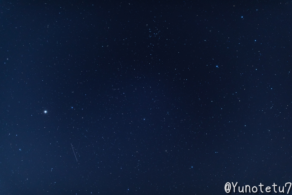 あいにくの星空
