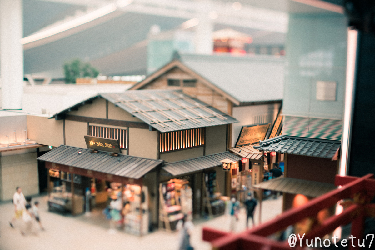 ジオラマ風日本の昔のお店