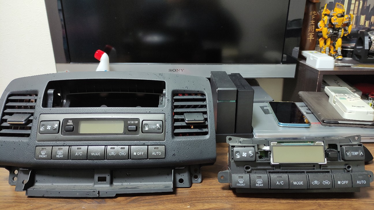 エアコンパネル JZX110のエアコンパネルが反応しない！修理実施！ - yunyun