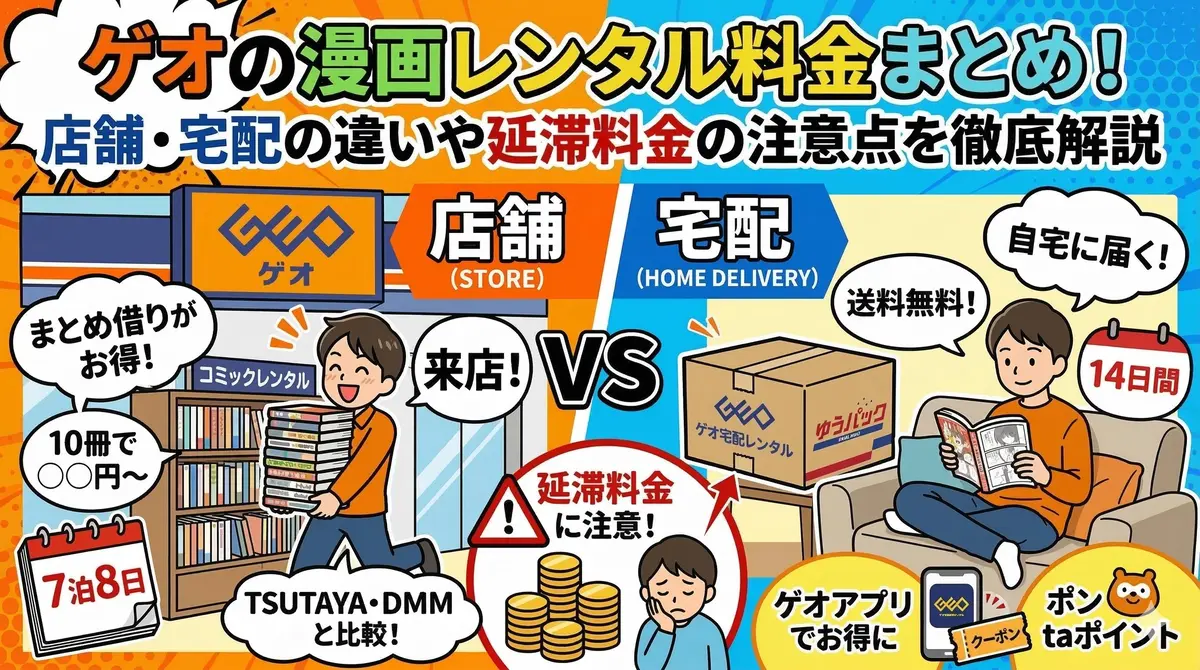 ゲオ コミック レンタル