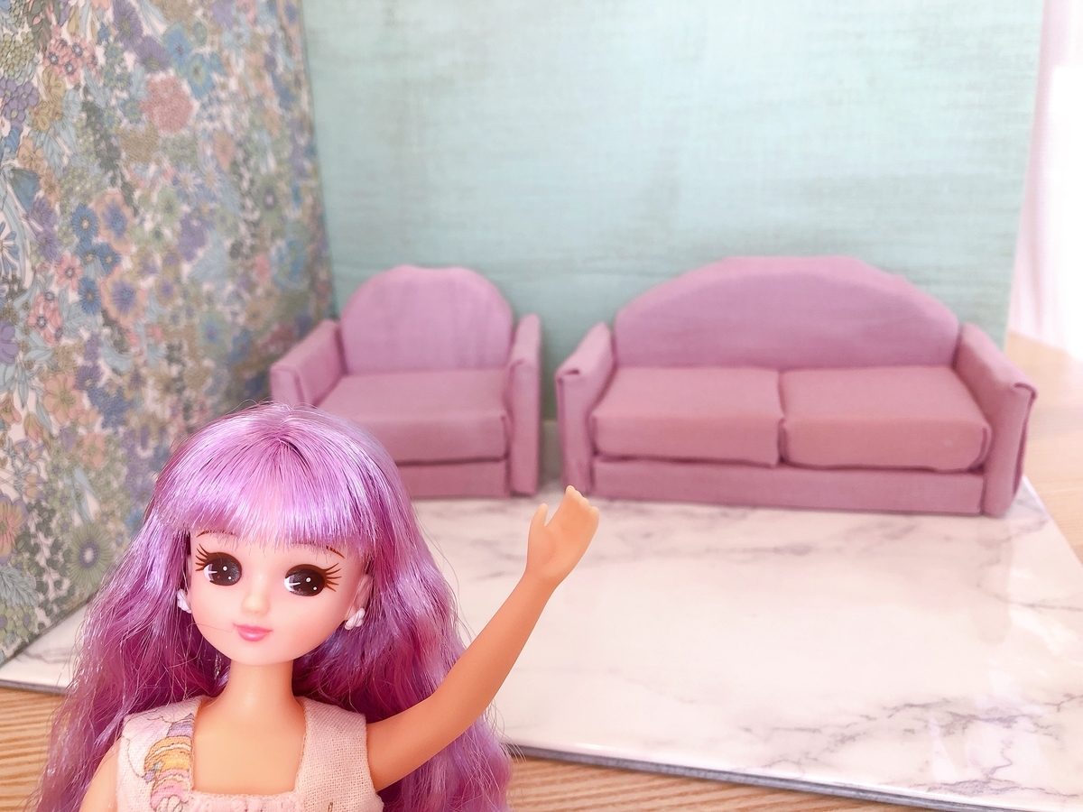 100均の材料で可愛いリカちゃんソファを手作りしたよ ゆりらぼ