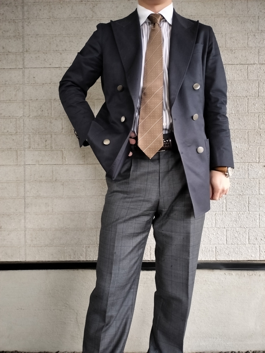 ダブルブレストジャケット レノクロスダブルブレストジャケット