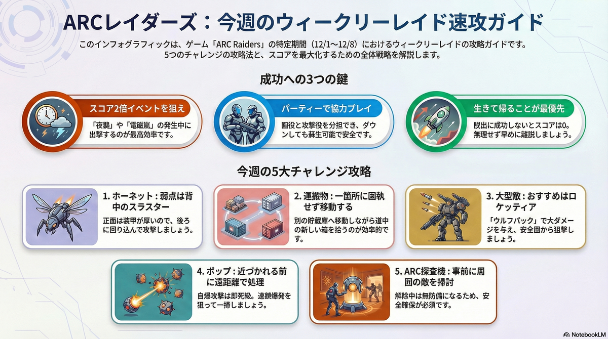 ARC Raiders】トライアル(ウィークリー・レイド)の攻略方法(12/1〜12/8分)【アークレイダース】 - ゆろぐ