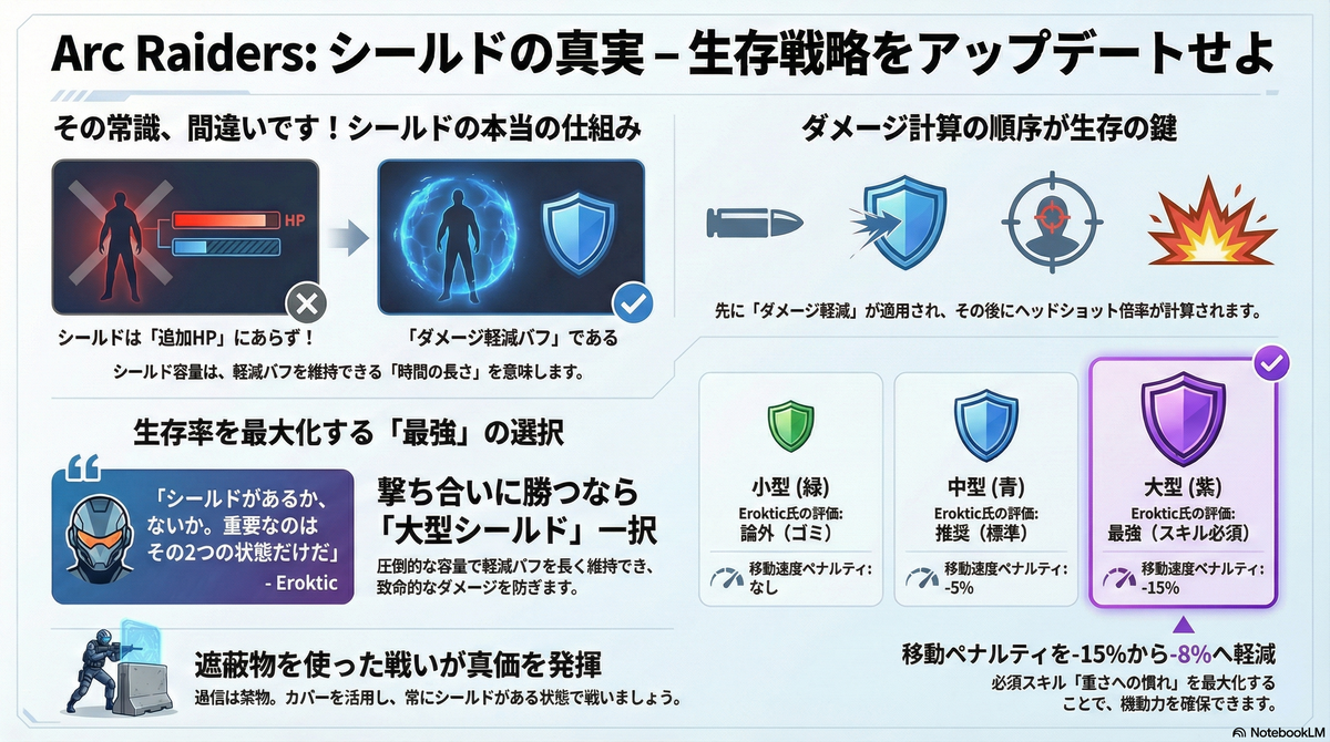 ARC Raiders】小型はゴミ、大型は鈍足？最強のシールド運用と移動速度の壁を突破する方法(改訂版)【アークレイダース】 - ゆろぐ