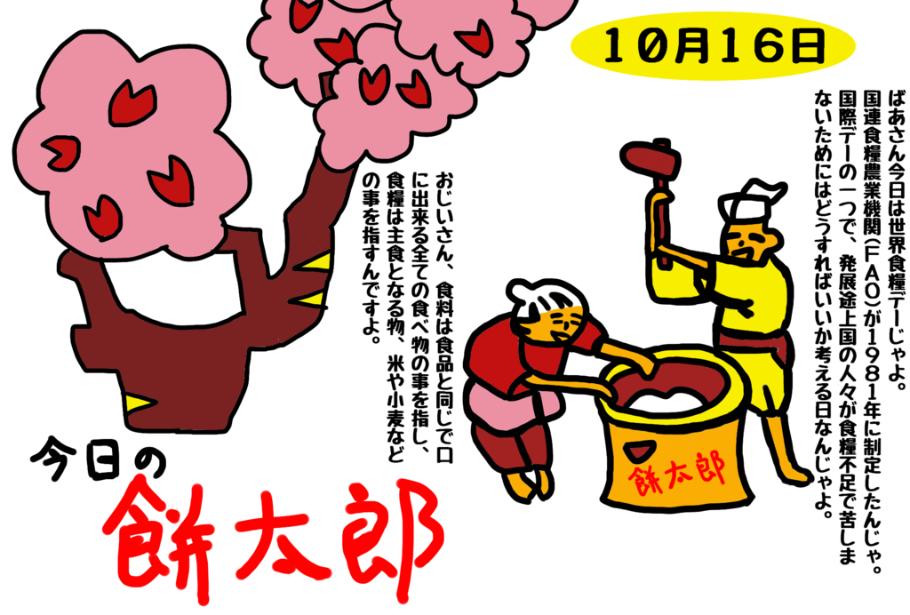 １０月１６日は世界食糧デー こうですか わかりません