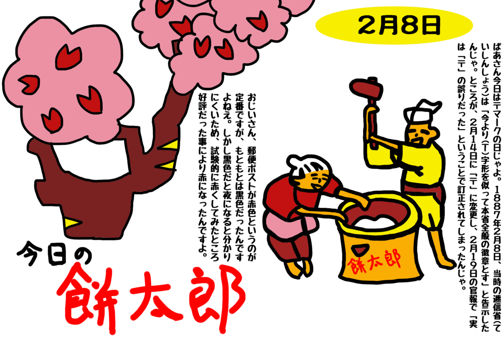 2月8日は〒マークの日 こうですか？わかりません